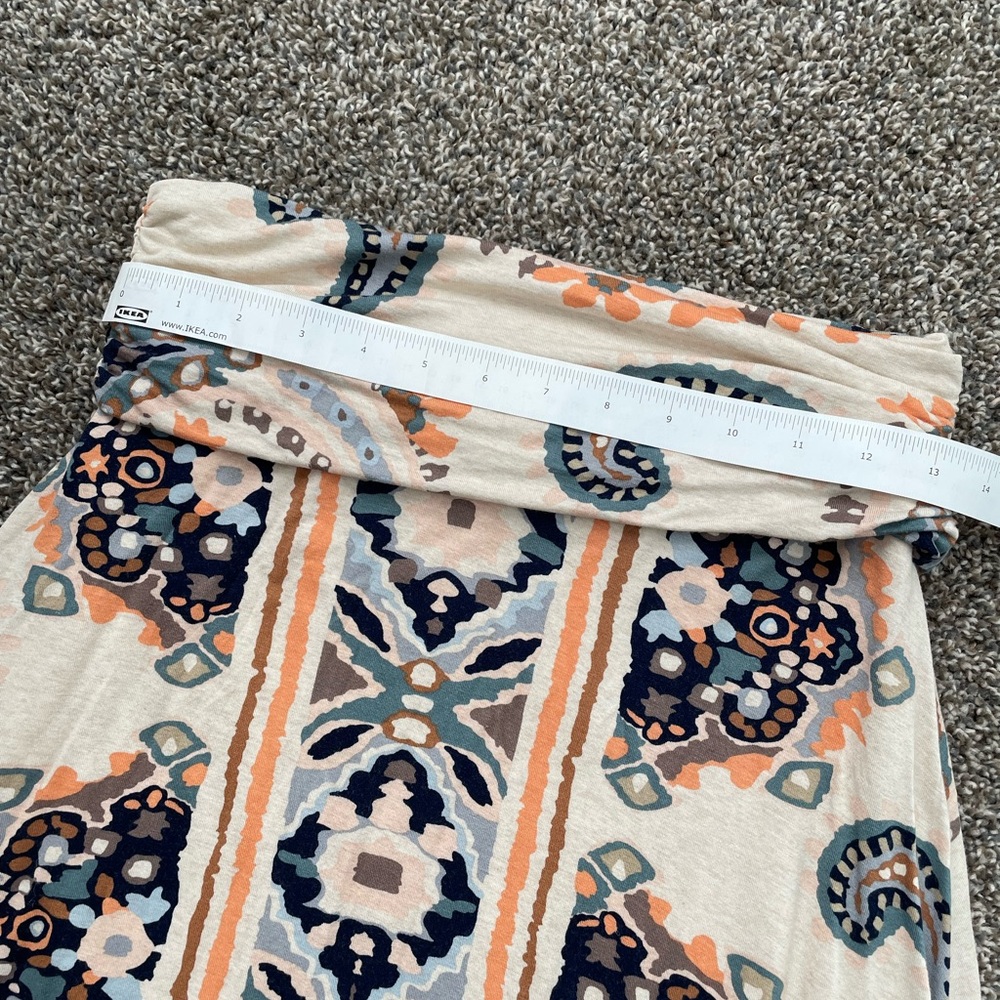 Anthropologie Maeve Asymmetrical Wrap Maxi Skirt Casual Medium size multi color - Picture 13 of 14